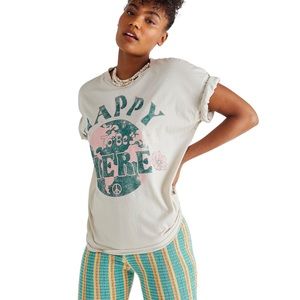 Free People Happy To Be Here Tee
